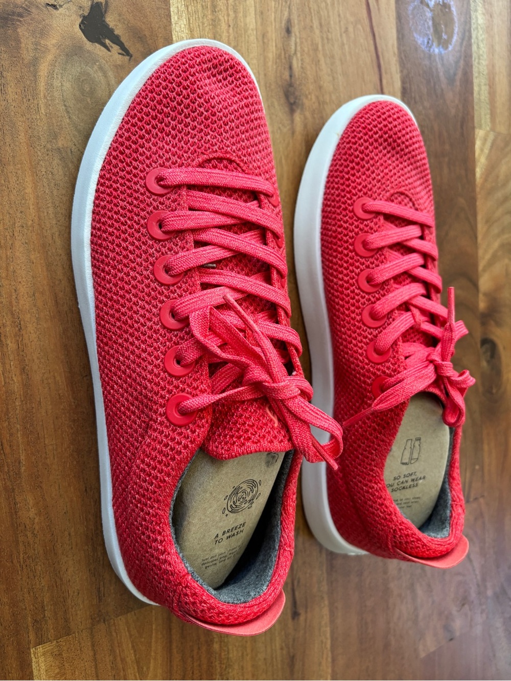 Allbirds Tree Piper Coral Red Sneakers - Mens 11 NEW WITHOUT BOX - Picture 4 of 9